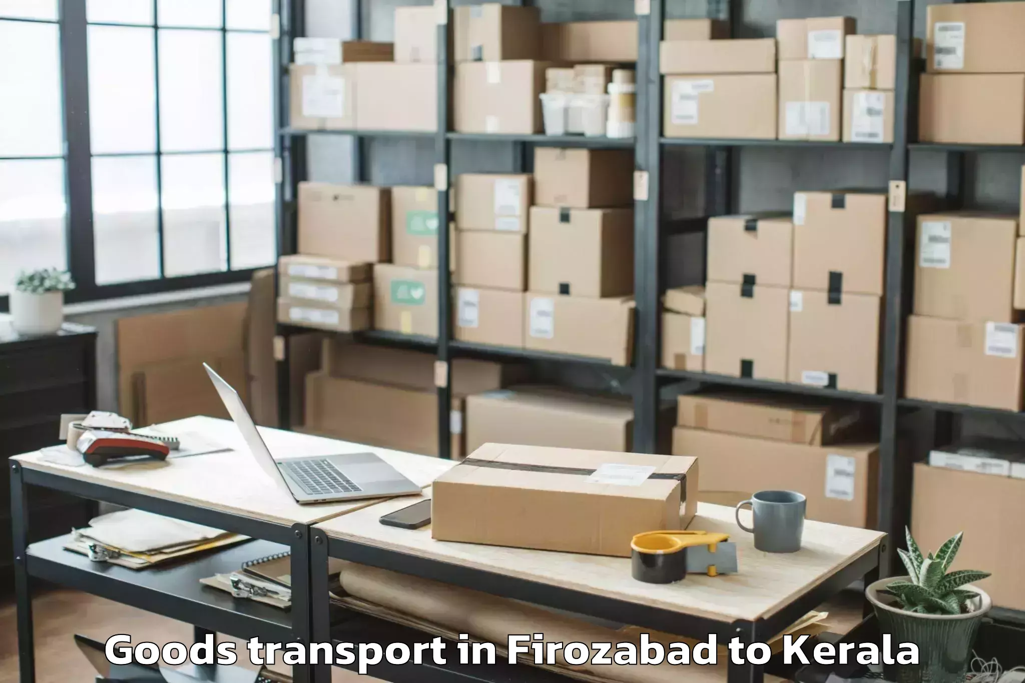 Affordable Firozabad to Chingavanam Goods Transport